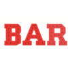 napis świetlny bar