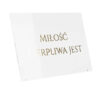 tabliczka z cytatem biblijnym