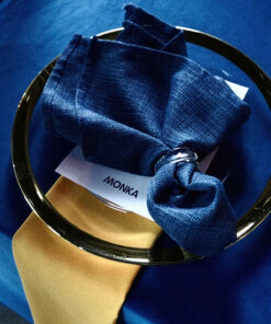 Alternative view of Serwetki lniane (denim blue)