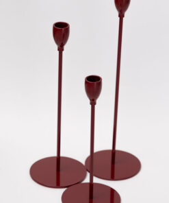 Świeczniki burgundy